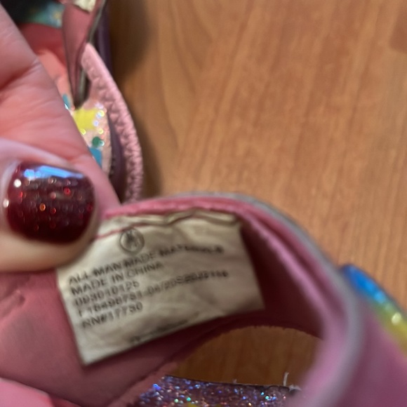 Sparkly pink poppy trolls sandals size M 7/8 - Picture 3 of 3